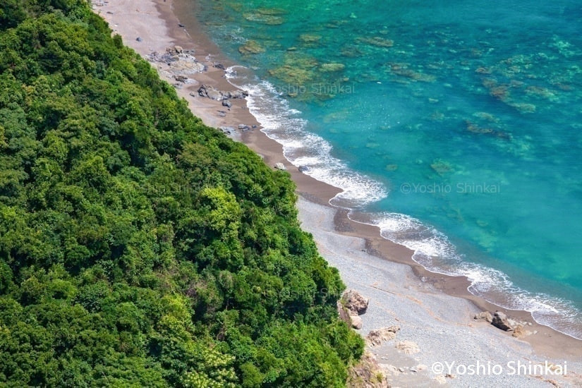 海と波の模様