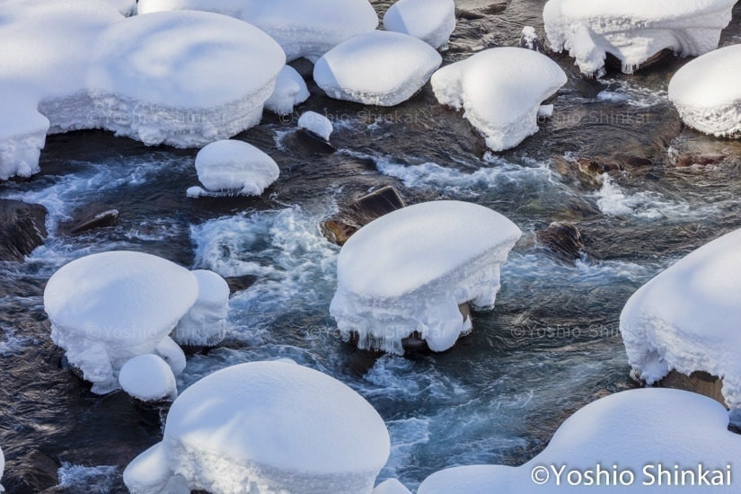 雪の川