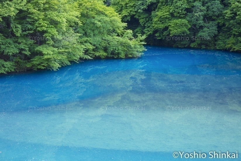 きれいな色彩の川