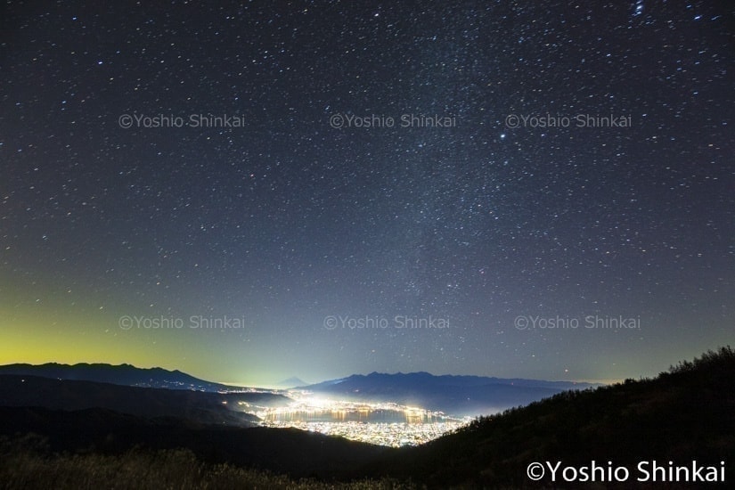 高ボッチの夜空